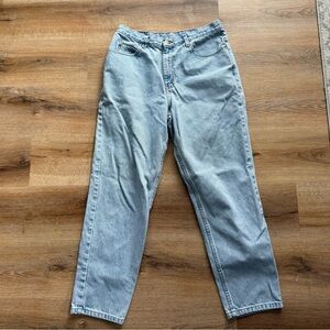 Eddie Bauer Light Blue Denim Pants read caption**
